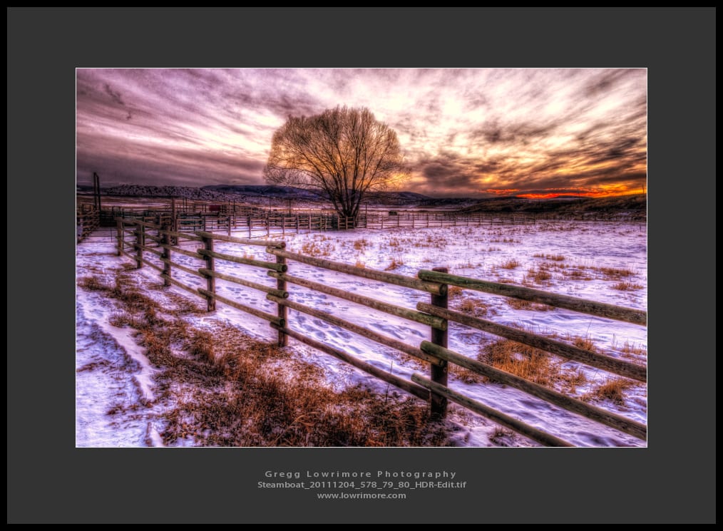 Steamboat Ranch Sunset